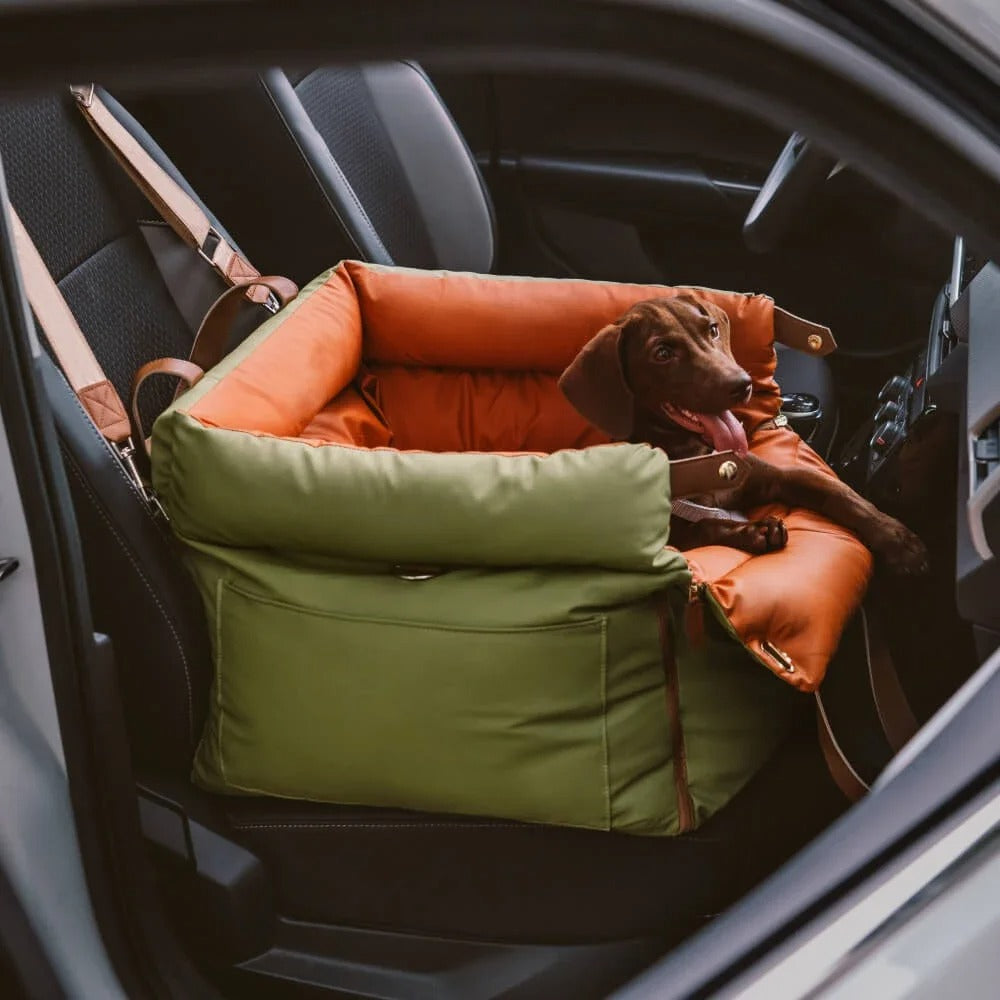 Pawvelo Honden Autostoel – Verhoogde Autostoel Hond Auto Bench Reismand