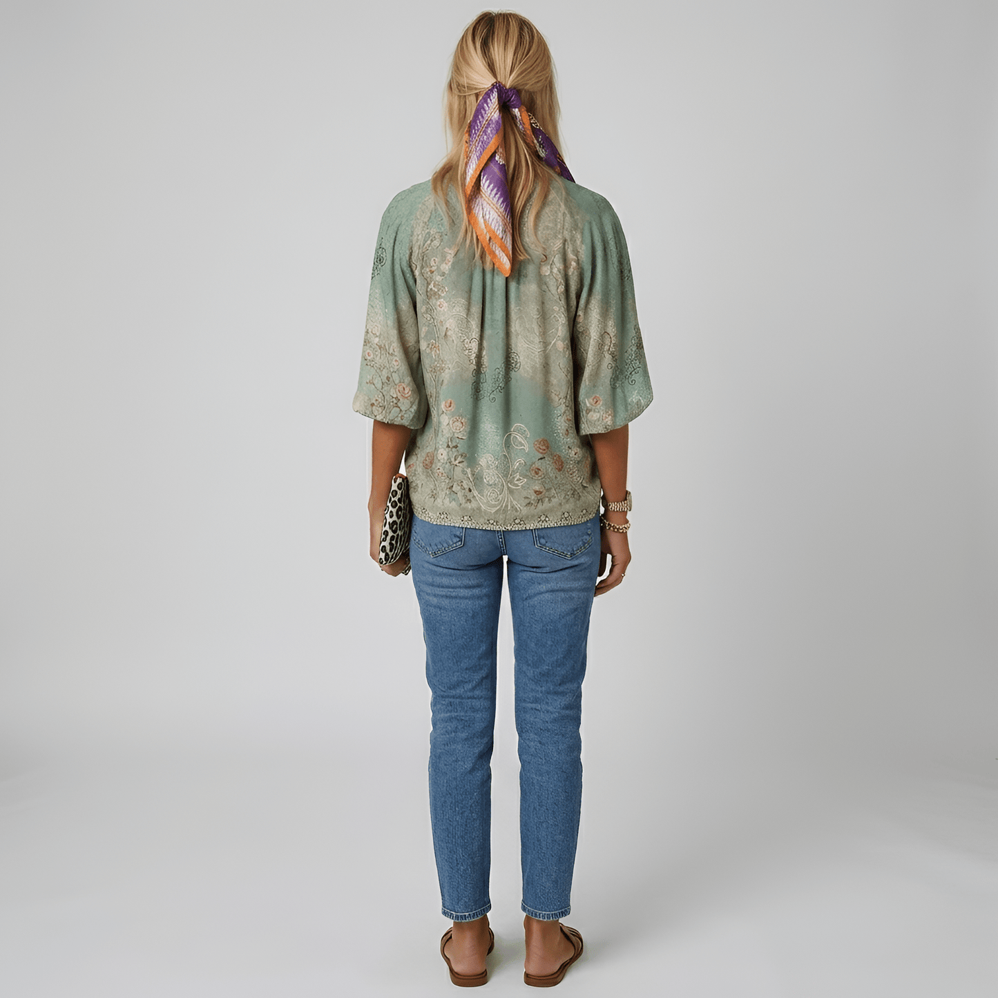 Aurora | Zwiewna Kwiatowa Bluzka Boho Z Guzikami - Pootivo