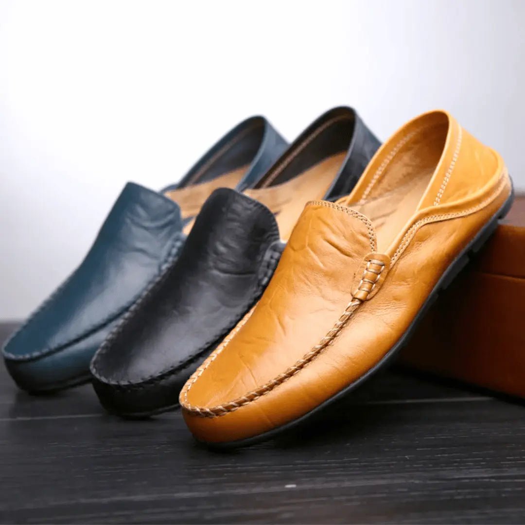 Veltro | Mokasyny Skórzane Męskie – Eleganckie Wsuwane Loafersy - Pootivo
