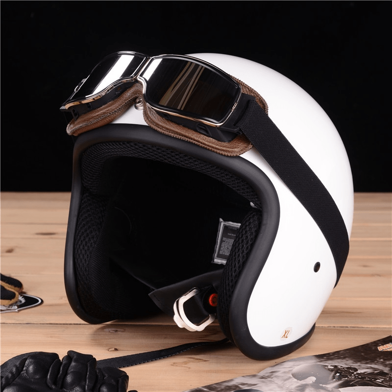 Wade | Wyściełane Retro Gogle Motocyklowe - Pootivo