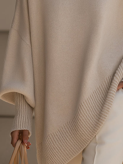 Ilona | Luźny Asymetryczny Sweter Oversize