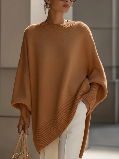 Ilona | Luźny Asymetryczny Sweter Oversize