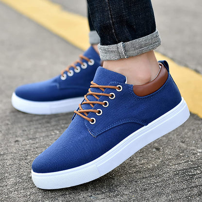 Bartosz | Płócienne Casualowe Sneakersy Męskie
