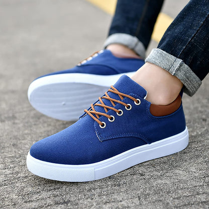 Bartosz | Płócienne Casualowe Sneakersy Męskie