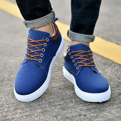 Bartosz | Płócienne Casualowe Sneakersy Męskie