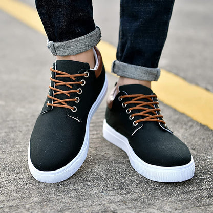 Bartosz | Płócienne Casualowe Sneakersy Męskie