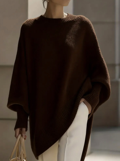 Ilona | Luźny Asymetryczny Sweter Oversize
