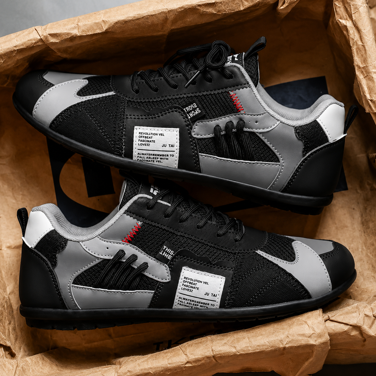 Bruno | Kolorowe Retro Sneakersy Męskie