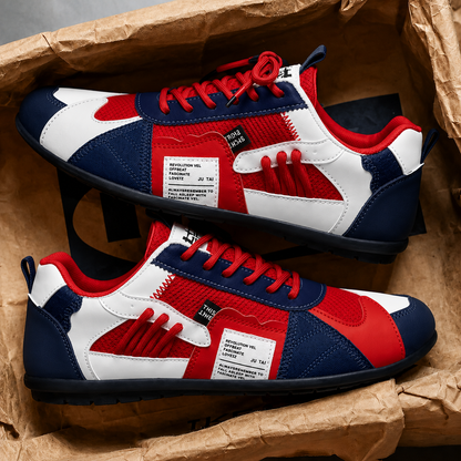 Bruno | Kolorowe Retro Sneakersy Męskie