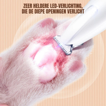 Trimvox Elektrische Poottrimmer Hond & Kat - met LED-lamp