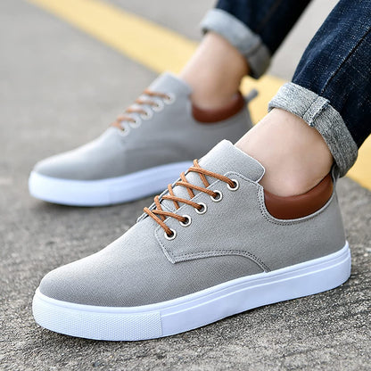 Bartosz | Płócienne Casualowe Sneakersy Męskie
