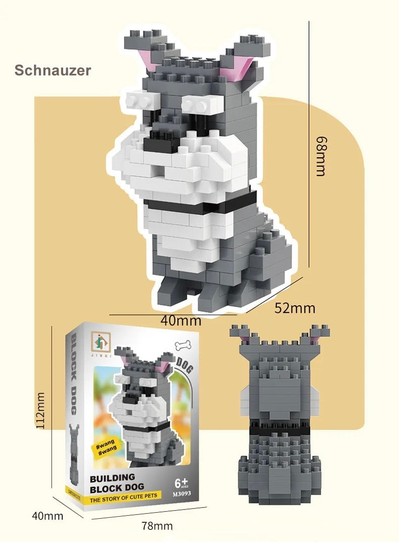 Bloxaro Honden Bouwpakket – Bouwset Hond, Bouwblokken voor Kinderen
