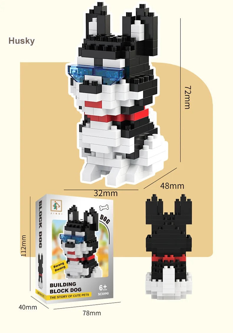 Bloxaro Honden Bouwpakket – Bouwset Hond, Bouwblokken voor Kinderen