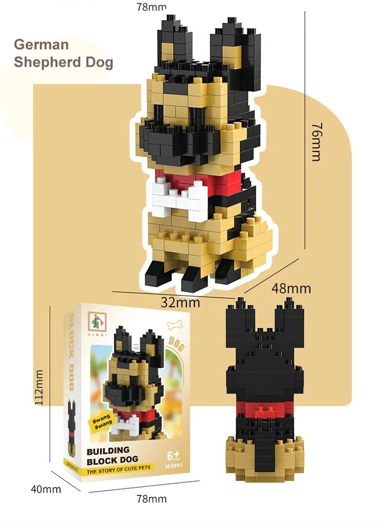 Bloxaro Honden Bouwpakket – Bouwset Hond, Bouwblokken voor Kinderen