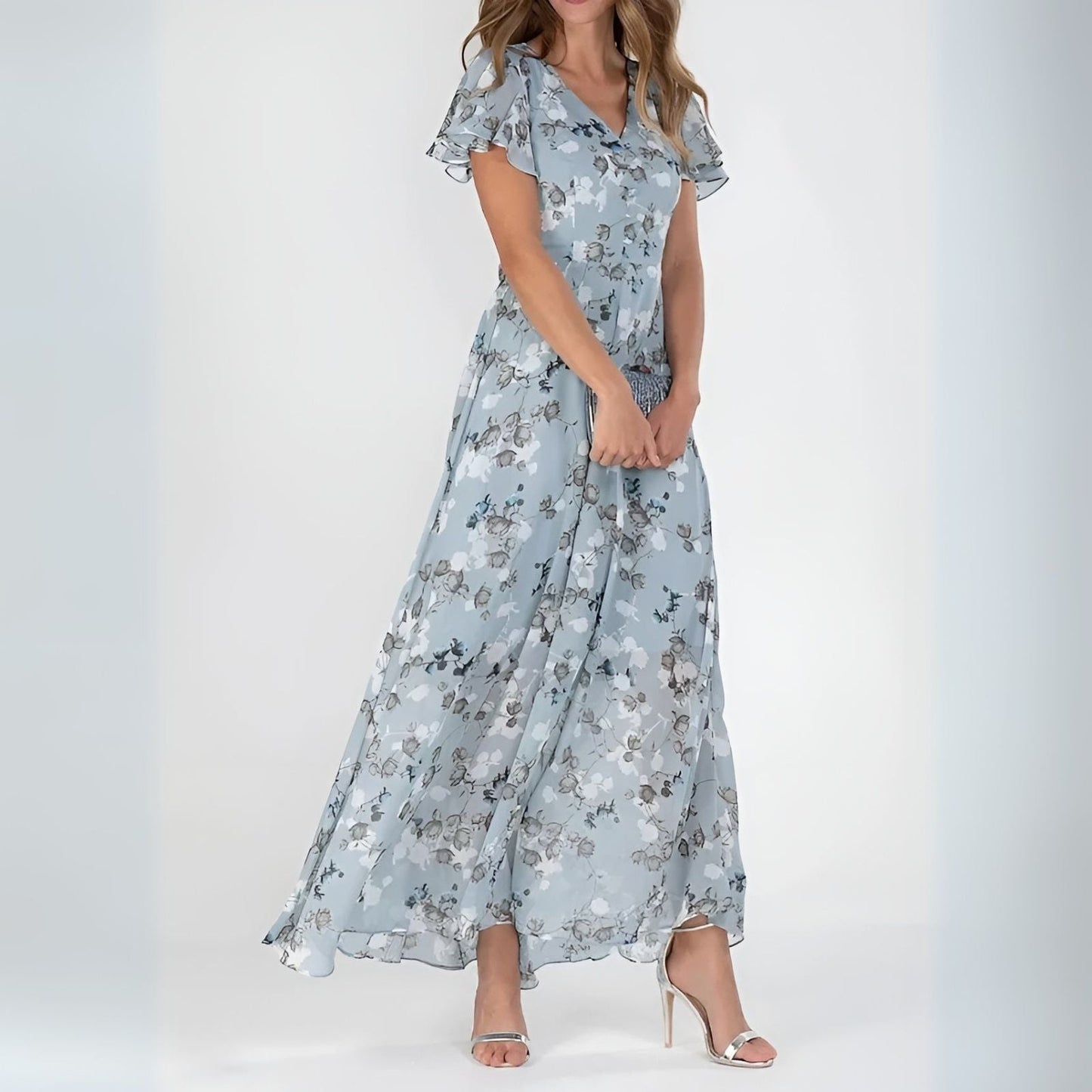 Sienna | Zwiewna Kwiecista Sukienka Maxi