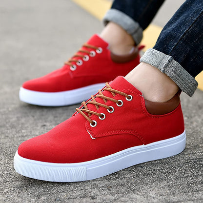 Bartosz | Płócienne Casualowe Sneakersy Męskie
