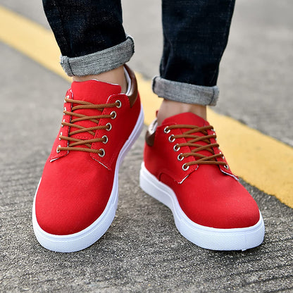 Bartosz | Płócienne Casualowe Sneakersy Męskie