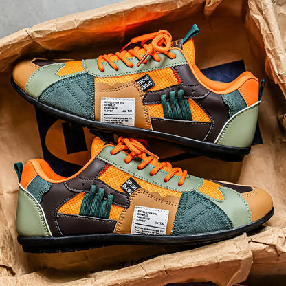 Bruno | Kolorowe Retro Sneakersy Męskie