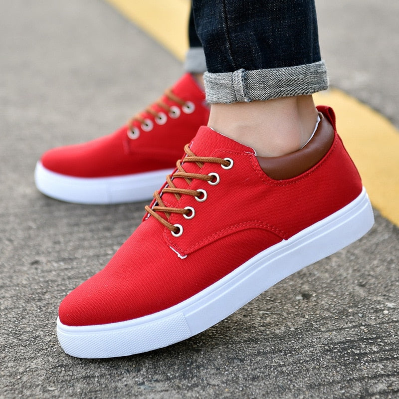 Bartosz | Płócienne Casualowe Sneakersy Męskie