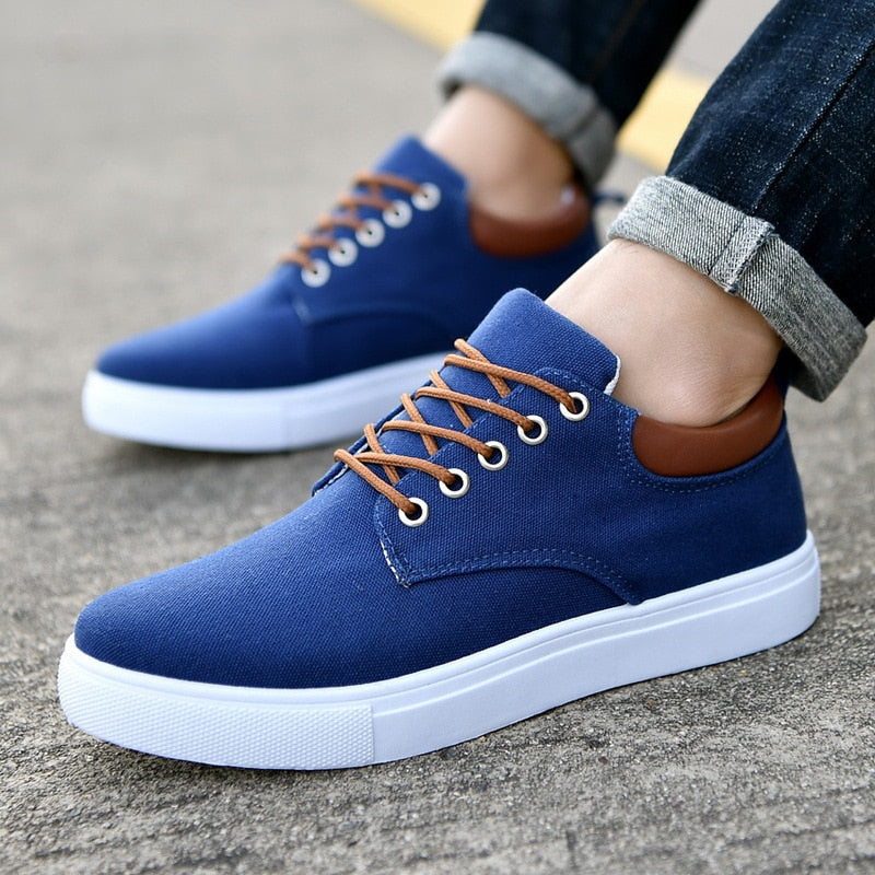 Bartosz | Płócienne Casualowe Sneakersy Męskie