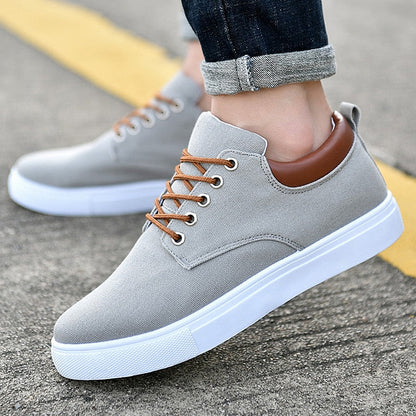 Bartosz | Płócienne Casualowe Sneakersy Męskie