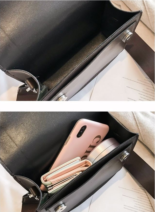Margaux | Skórzana Torebka Crossbody z Szerokim Paskiem