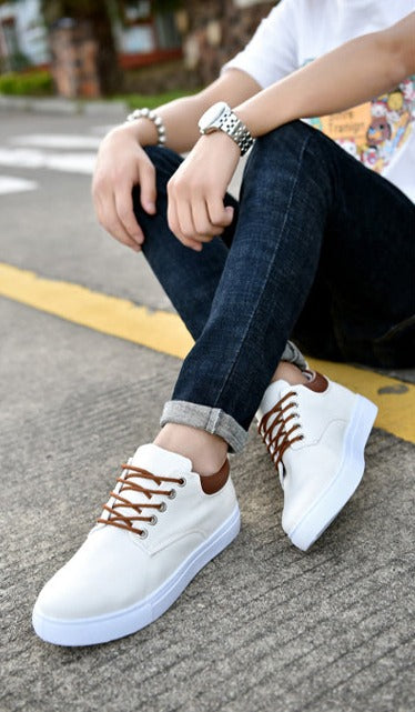 Bartosz | Płócienne Casualowe Sneakersy Męskie