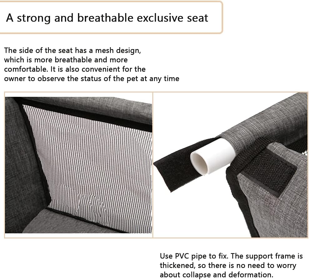 Rovilo Autostoel Hond – Opvouwbaar Autozitje voor Hond en Kat