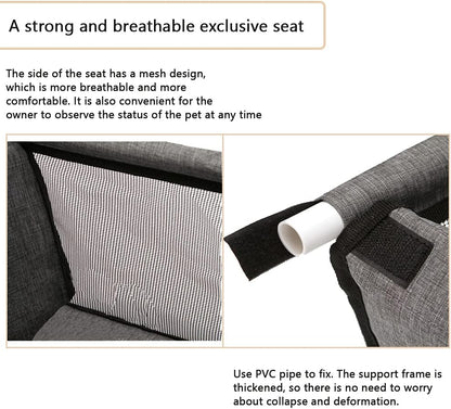 Rovilo Autostoel Hond – Opvouwbaar Autozitje voor Hond en Kat