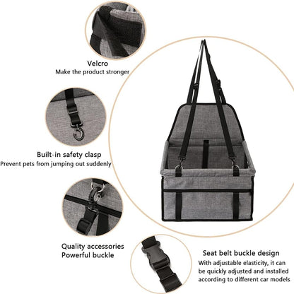 Rovilo Autostoel Hond – Opvouwbaar Autozitje voor Hond en Kat