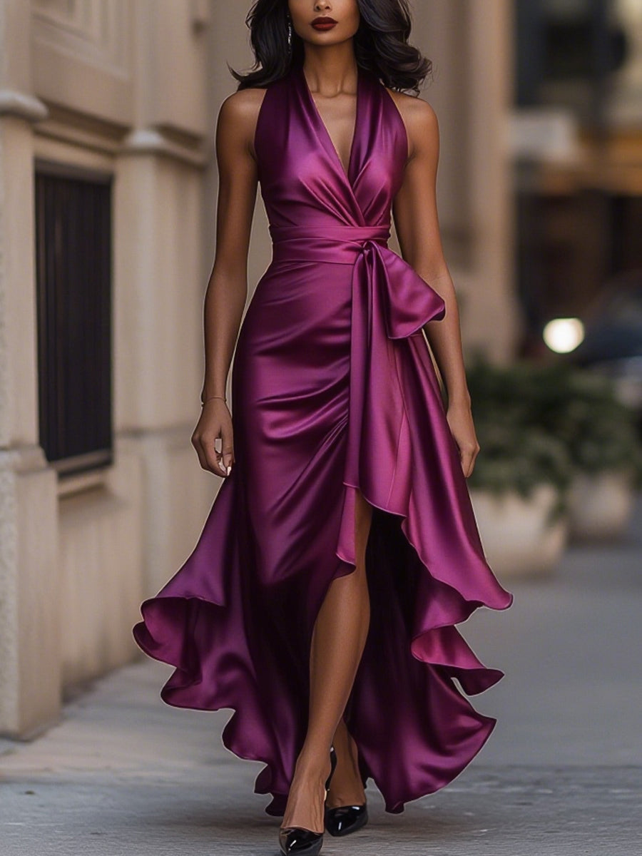 Eleanor | Satynowa Wieczorowa Sukienka Maxi
