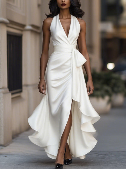 Eleanor | Satynowa Wieczorowa Sukienka Maxi