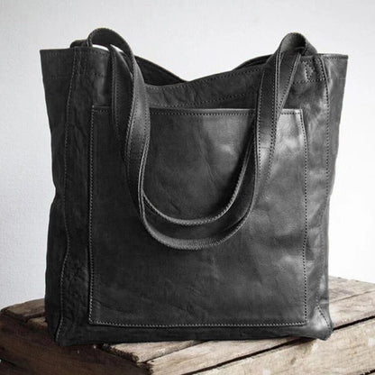Addison | Klasyczna Skórzana Torba Shopper - Pootivo