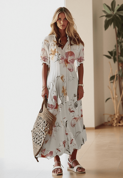 Alessia Letnia Sukienka Maxi Boho Długa Sukienka Damska - Pootivo