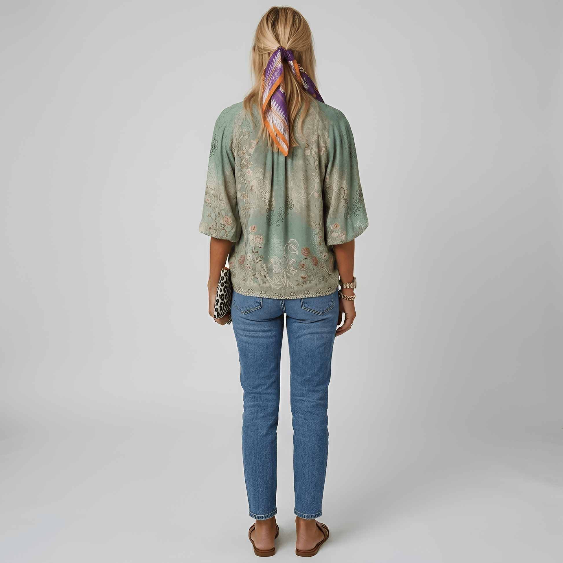 Aurora | Zwiewna Kwiatowa Bluzka Boho Z Guzikami - Pootivo