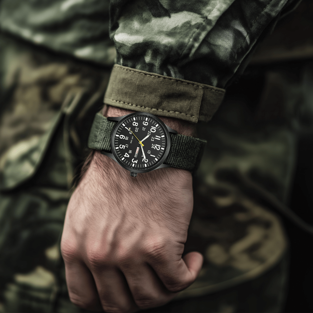 Beckett | Militarny Wodoodporny Zegarek Męski na Pasku NATO - Pootivo