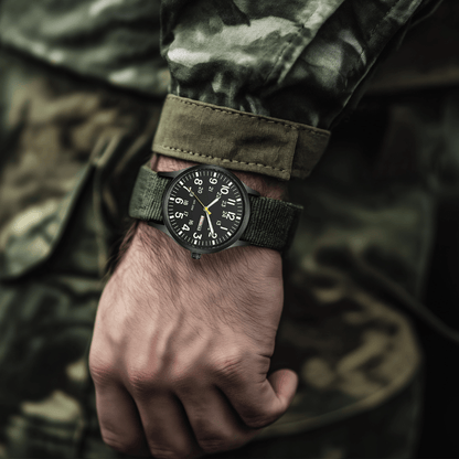 Beckett | Militarny Wodoodporny Zegarek Męski na Pasku NATO - Pootivo