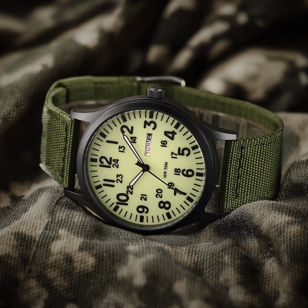 Beckett | Militarny Wodoodporny Zegarek Męski na Pasku NATO - Pootivo