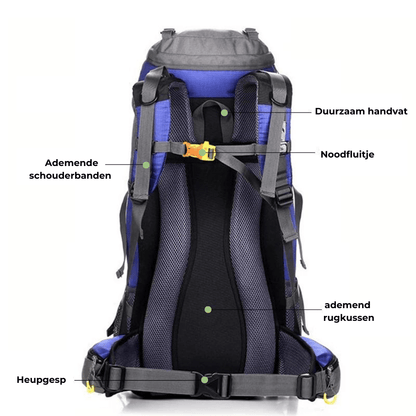 Bodhi | Wodoodporny Wielokomorowy Plecak Trekkingowy 50L - Pootivo