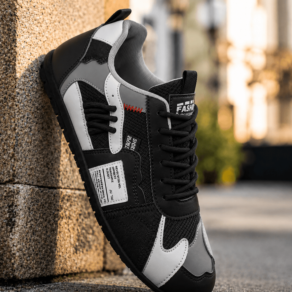 Bruno | Kolorowe Retro Sneakersy Męskie - Pootivo