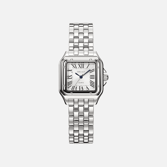 Celina | Kwadratowy Retro Zegarek Damski - Pootivo