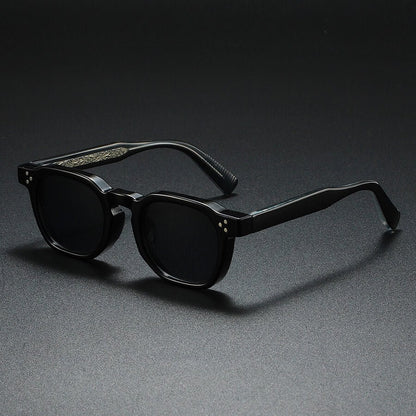 Clèova Kwadratowe Okulary Przeciwsłoneczne Polaryzacyjne UV400 – Vintage Szkła Retro - Pootivo