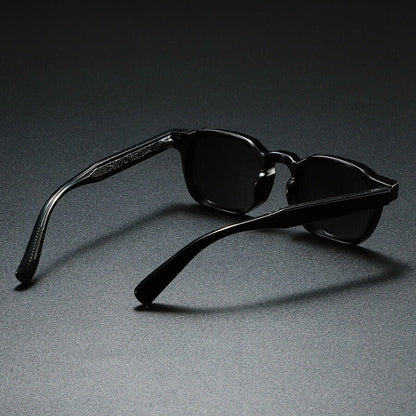 Clèova Kwadratowe Okulary Przeciwsłoneczne Polaryzacyjne UV400 – Vintage Szkła Retro - Pootivo