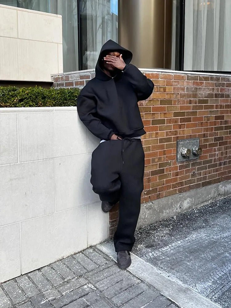 Damian Dres Męski Oversize Komplet Z Kapturem - Pootivo