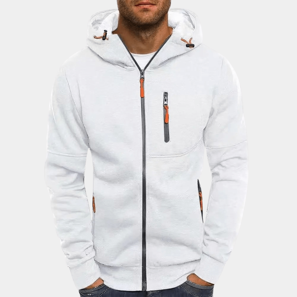 Dawson | Sportowa Rozpinana Bluza z Kapturem - Pootivo