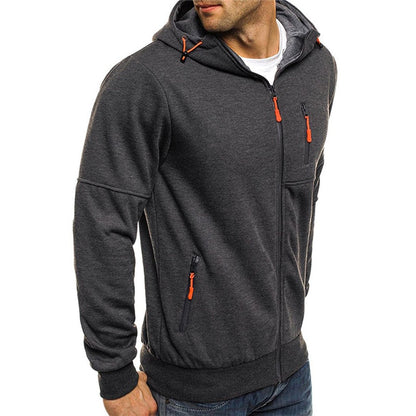 Dawson | Sportowa Rozpinana Bluza z Kapturem - Pootivo