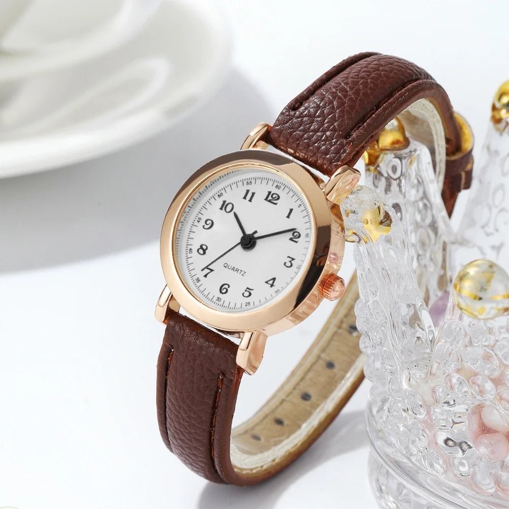 Della | Mały Skórzany Zegarek Damski - Pootivo