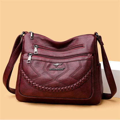 Emory | Pojemna Wielokomorowa Torebka Crossbody - Pootivo