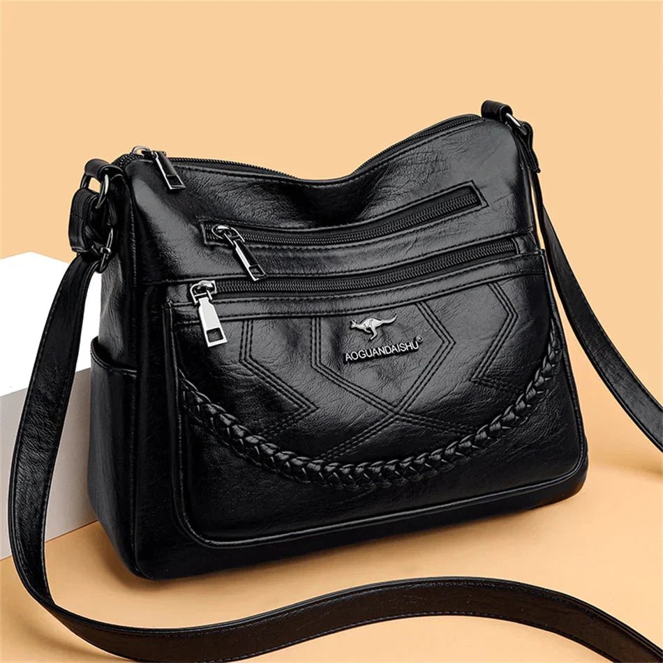 Emory | Pojemna Wielokomorowa Torebka Crossbody - Pootivo