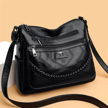 Emory | Pojemna Wielokomorowa Torebka Crossbody - Pootivo